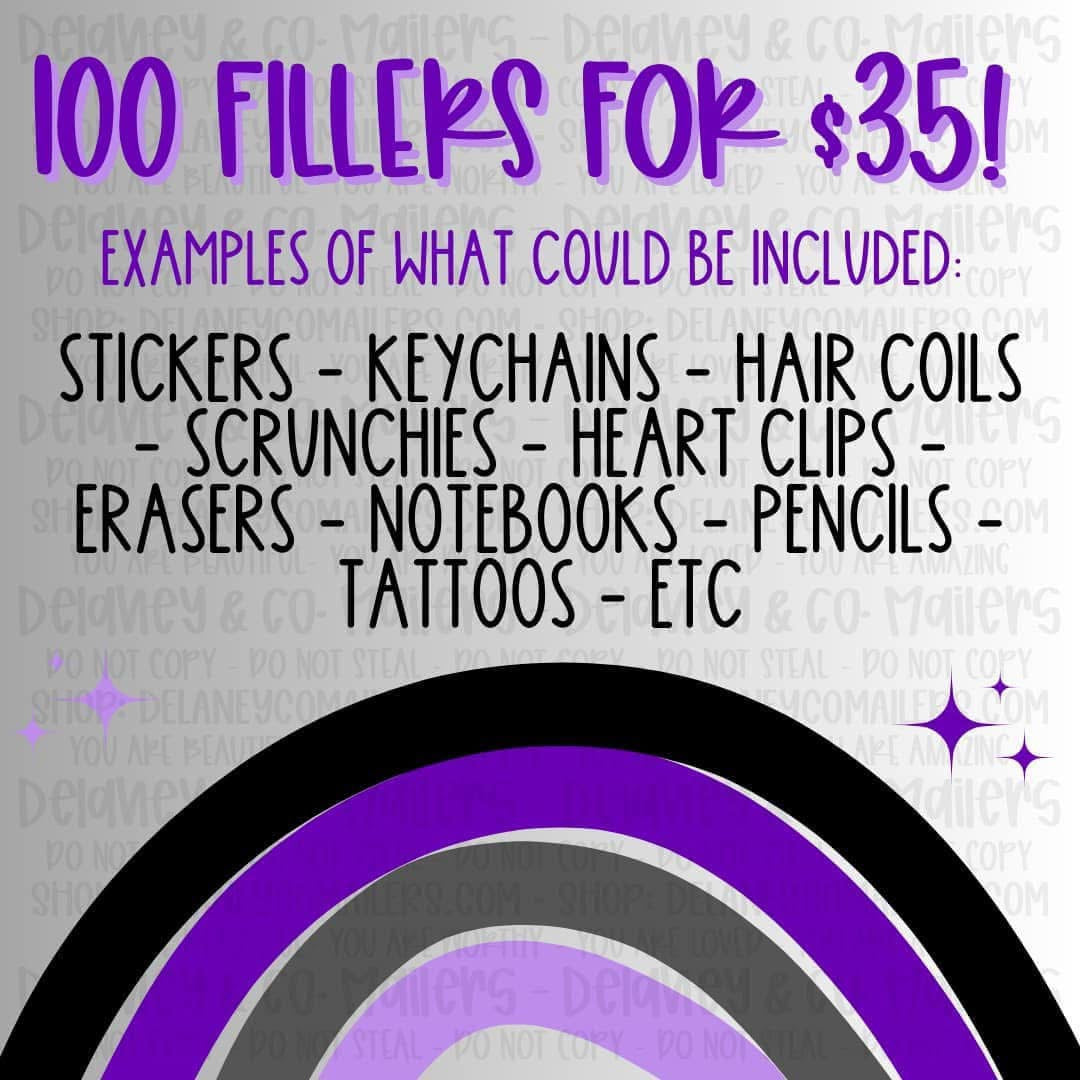 100 Package Fillers - Mixed Variety At Random!