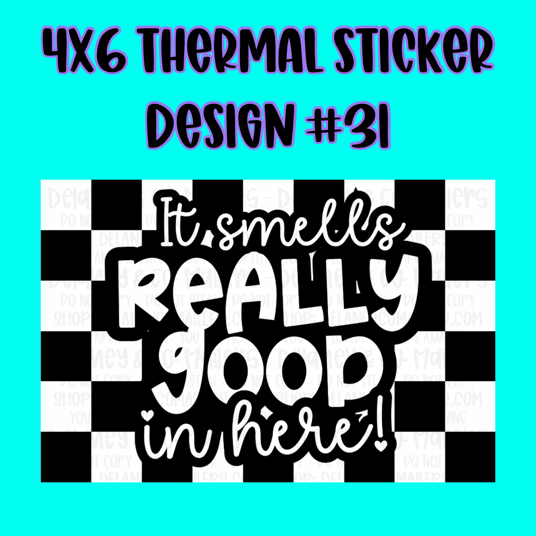 4x6 Thermal Pkg. Stickers.