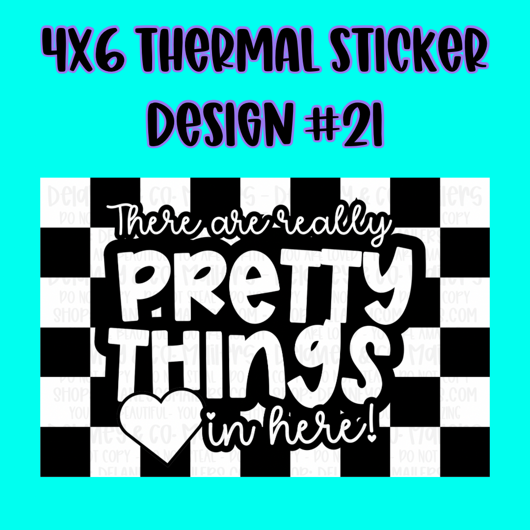 4x6 Thermal Pkg. Stickers.