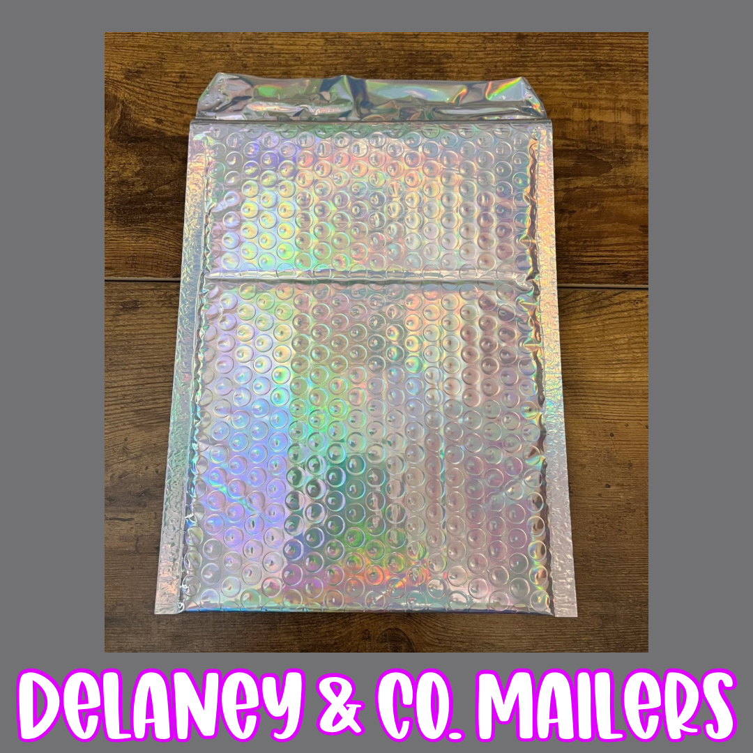 8.5x11 Holographic Bubble Mailer