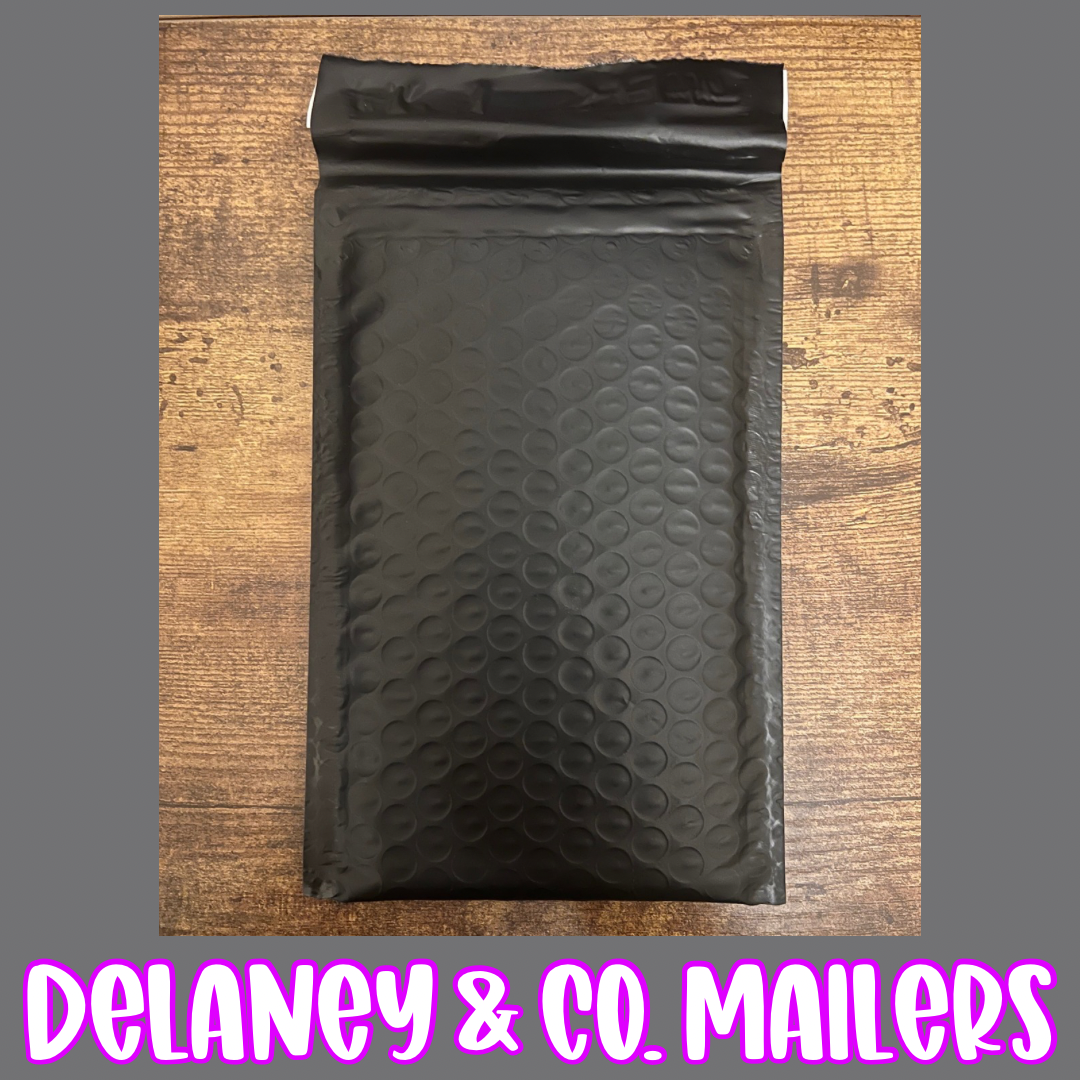 4x8 Black Bubble Mailer