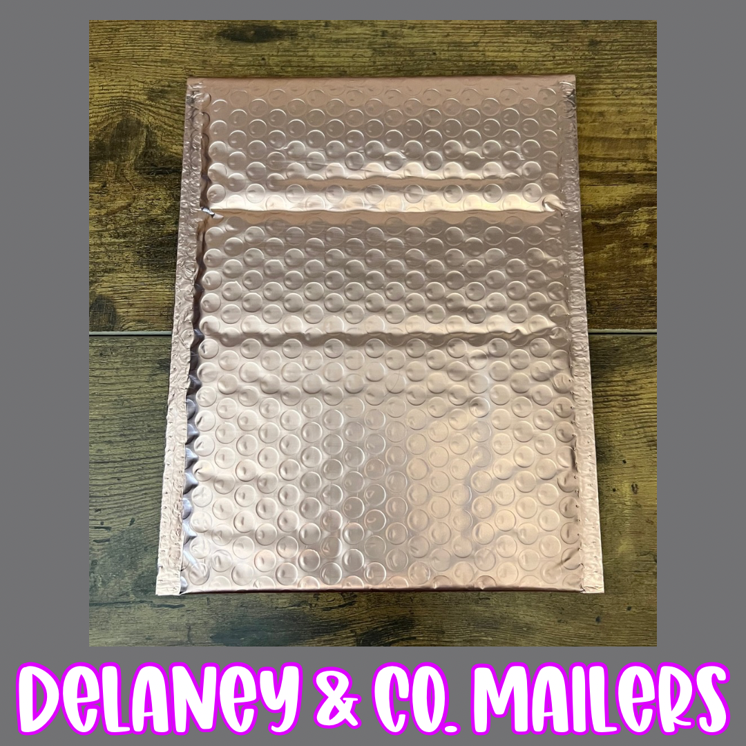 8.5x12 Rose Gold Bubble Mailer
