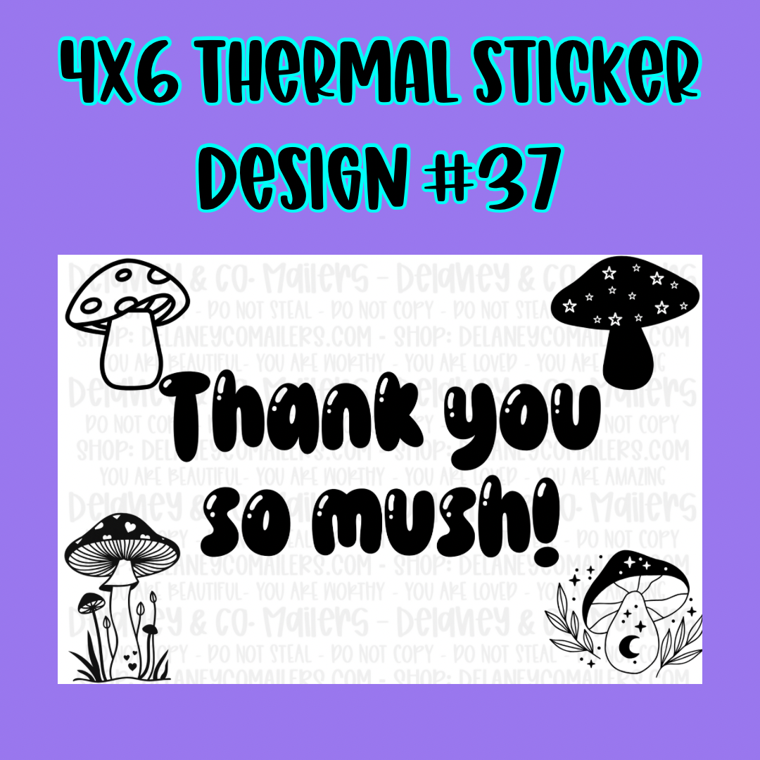 4x6 Thermal Pkg. Stickers.