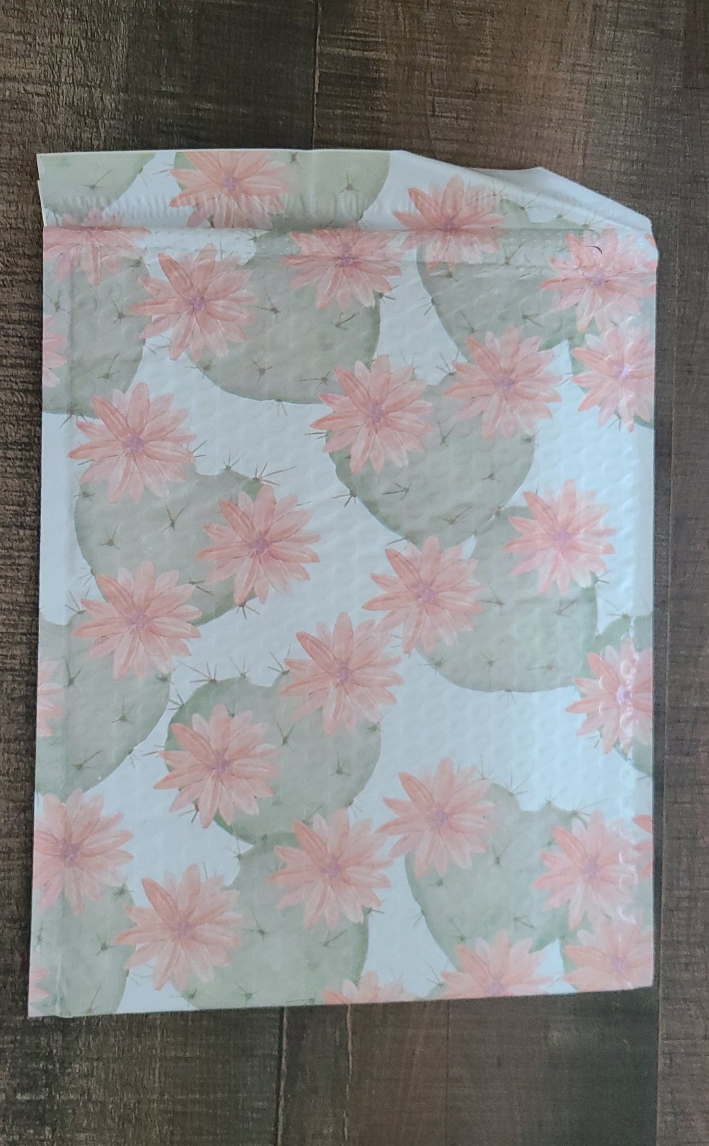 8.5x12 Flowering Cactus Bubble Mailer