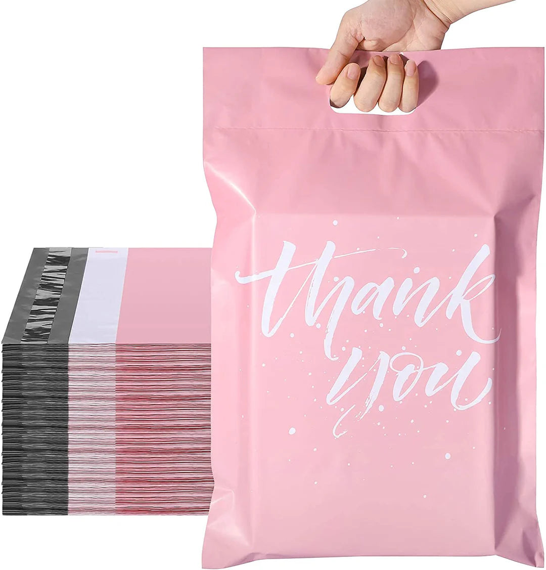 Thank You Polymailer + Handle - Pink [10]