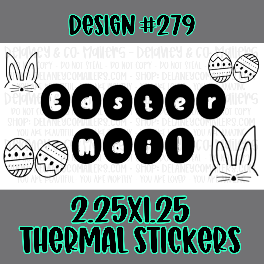 Holiday - 2.25x1.25 Thermal Pkg. Stickers