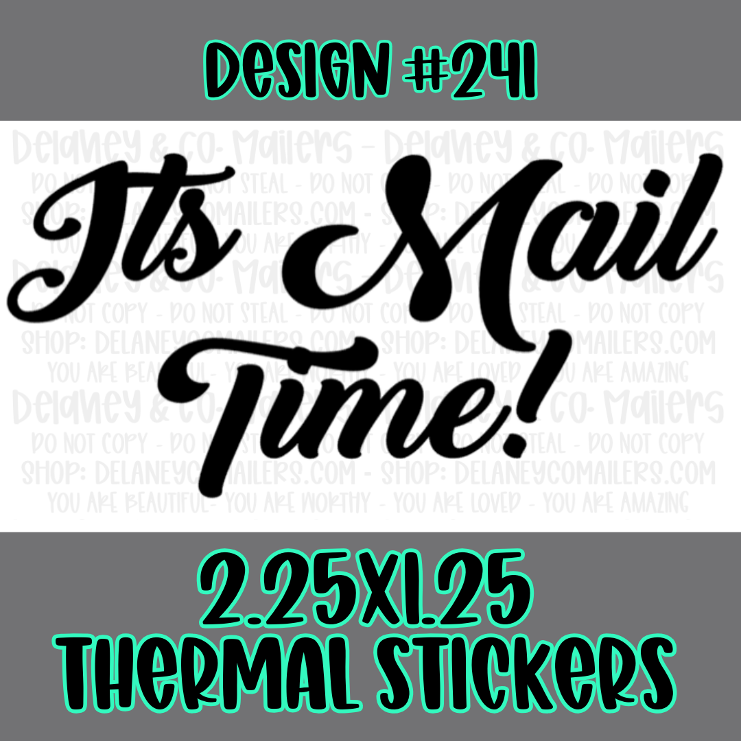 Happy Mail - 2.25x1.25 Thermal Pkg. Stickers