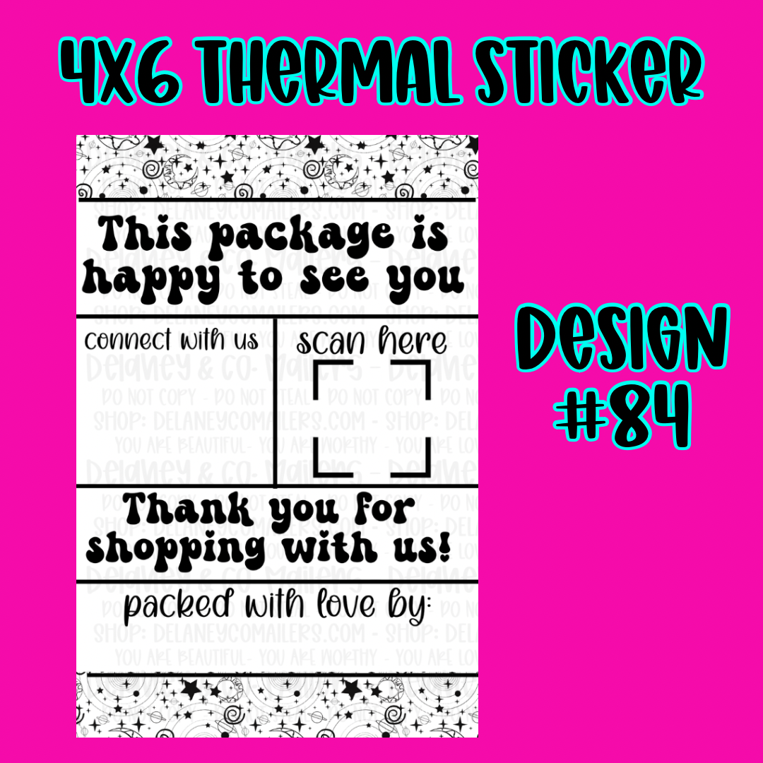 4x6 Thermal Pkg. Stickers [SemiCustom]