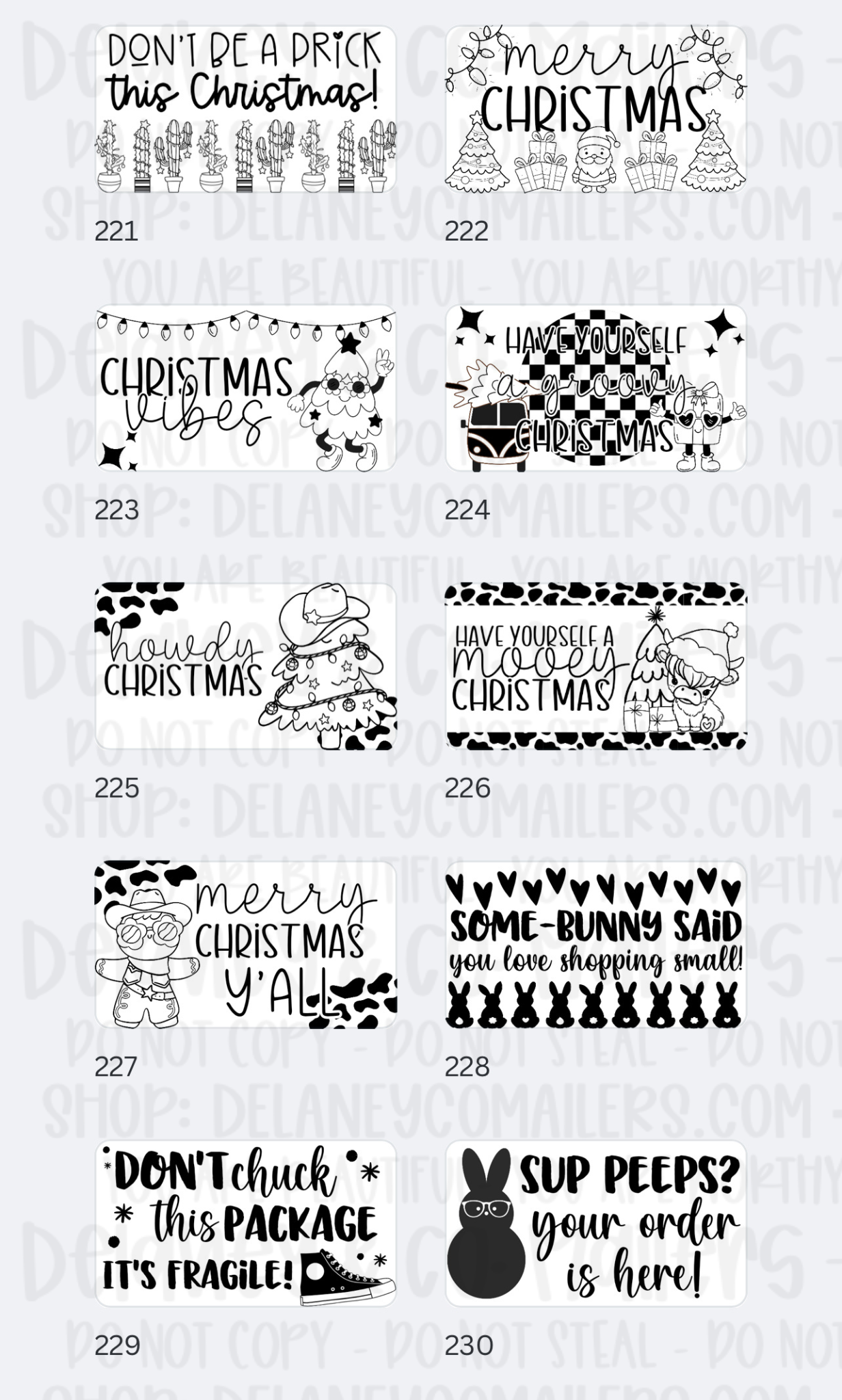 Miscellaneous [2] - 2.25x1.25 Thermal Pkg. Stickers