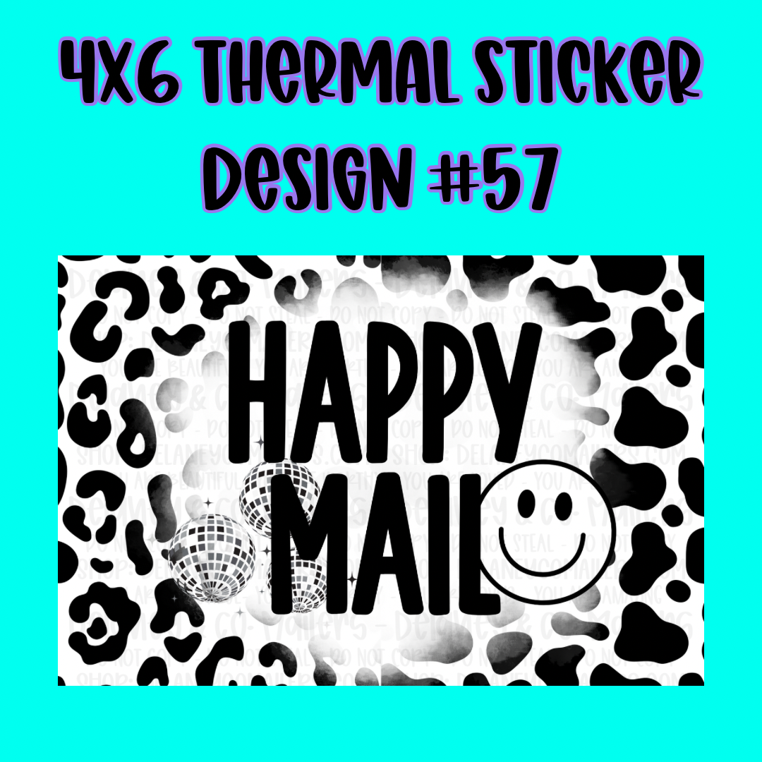 4x6 Thermal Pkg. Stickers.
