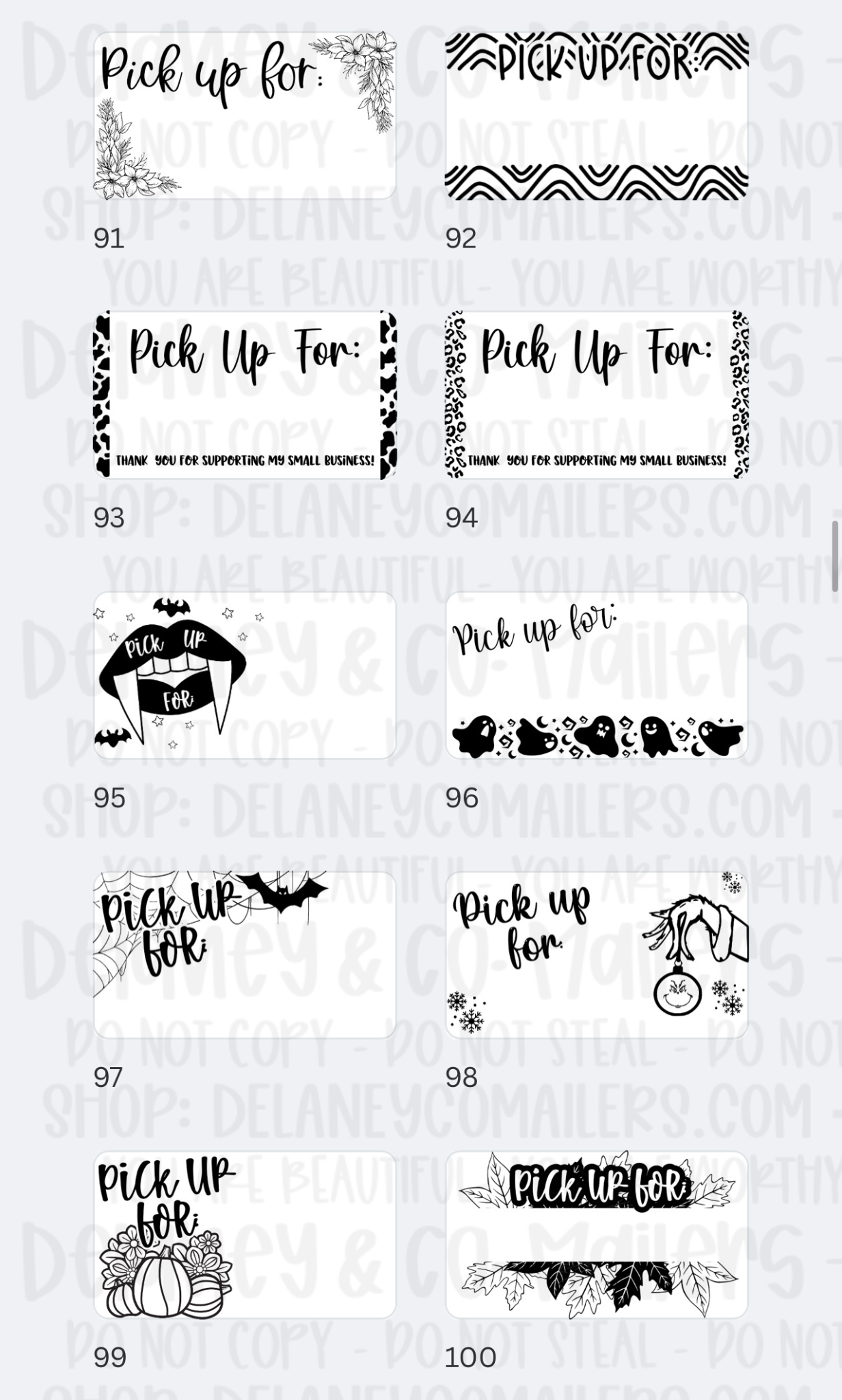 Miscellaneous [2] - 2.25x1.25 Thermal Pkg. Stickers