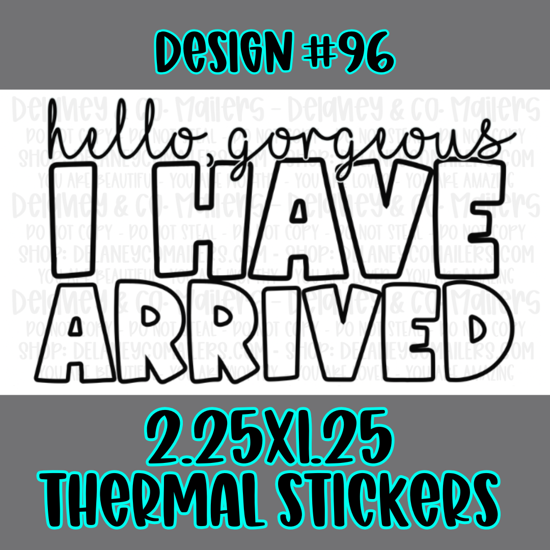 Positive Affirmations - 2.25x1.25 Thermal Pkg. Stickers