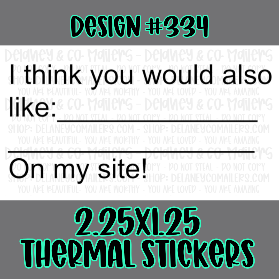 Miscellaneous - 2.25x1.25 Thermal Pkg. Stickers