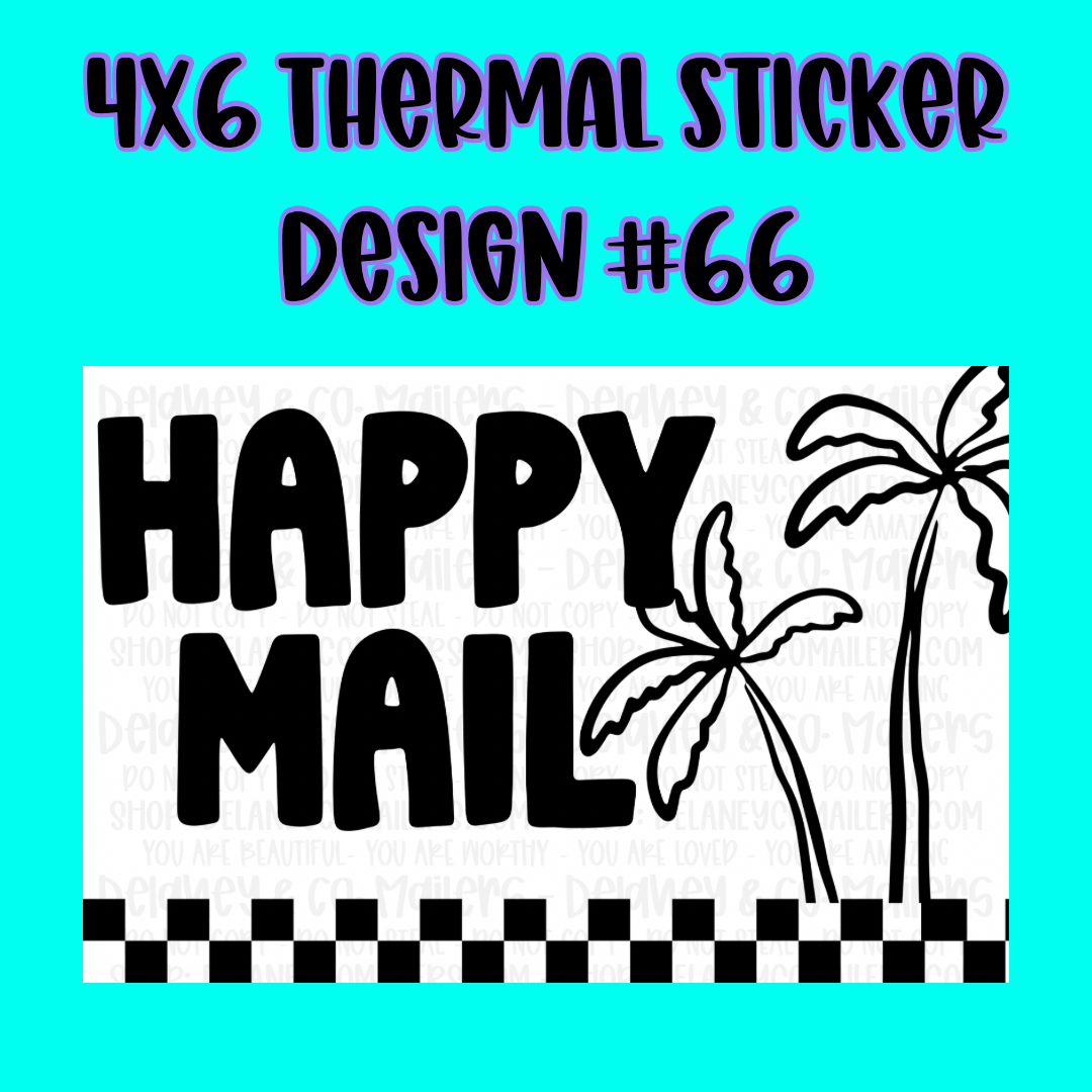 4x6 Thermal Pkg. Stickers.