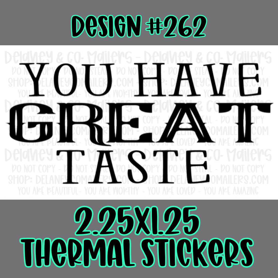 Miscellaneous - 2.25x1.25 Thermal Pkg. Stickers