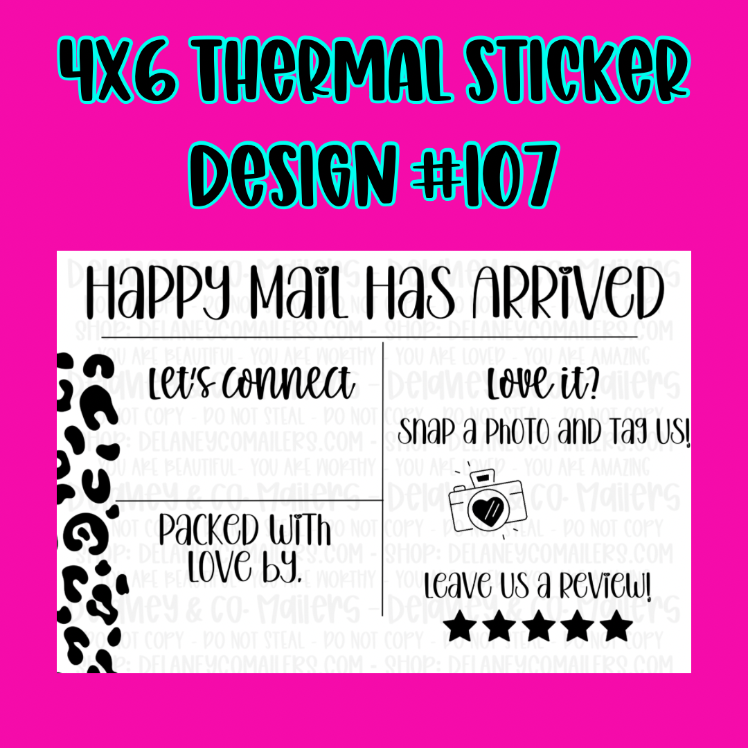 4x6 Thermal Pkg. Stickers [SemiCustom]