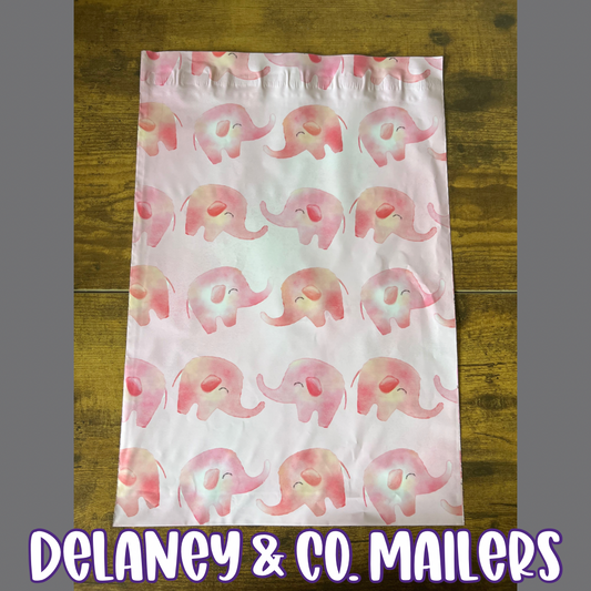 10x13 Pink Elephant Polymailer [10]