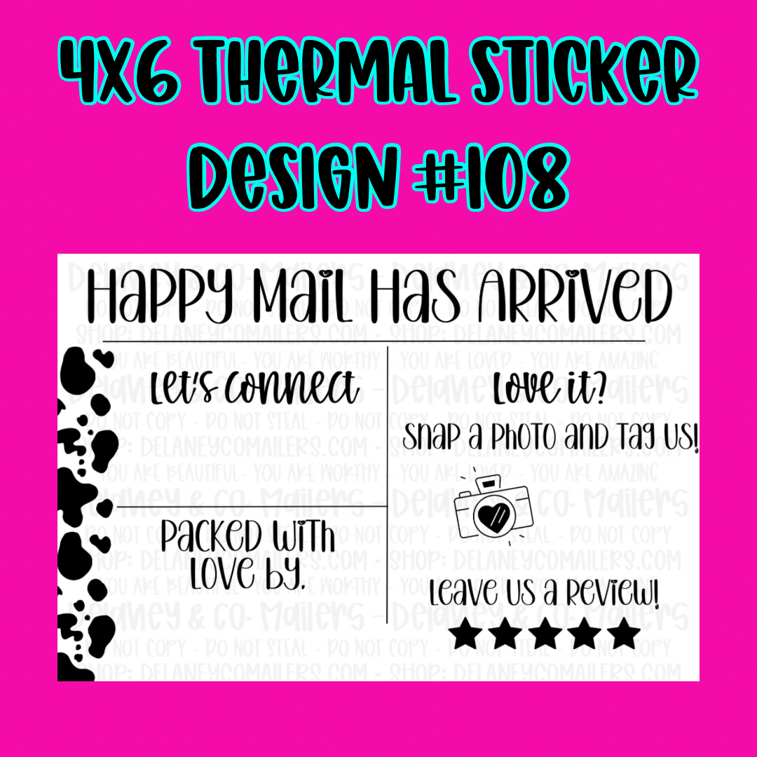 4x6 Thermal Pkg. Stickers [SemiCustom]