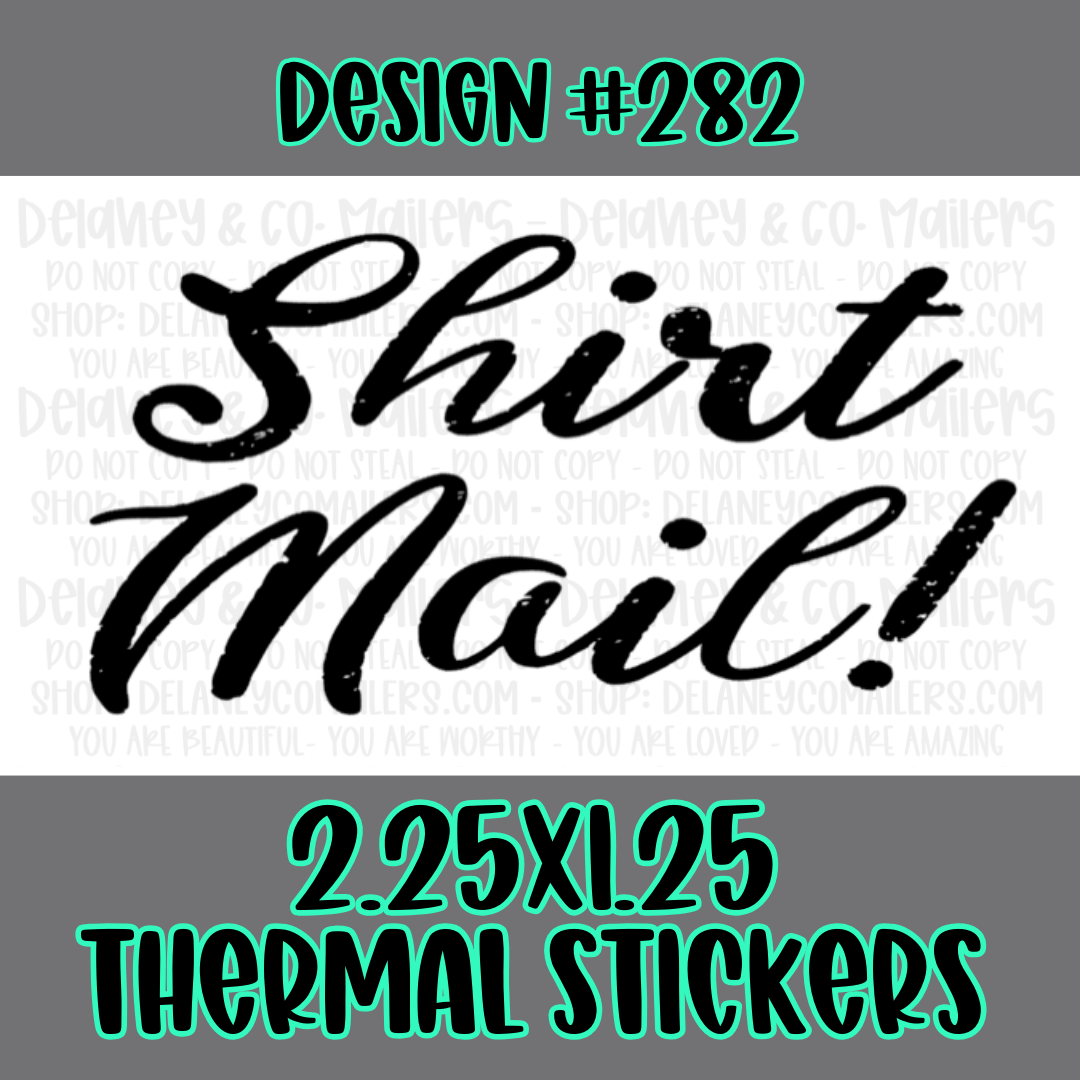 Happy Mail - 2.25x1.25 Thermal Pkg. Stickers