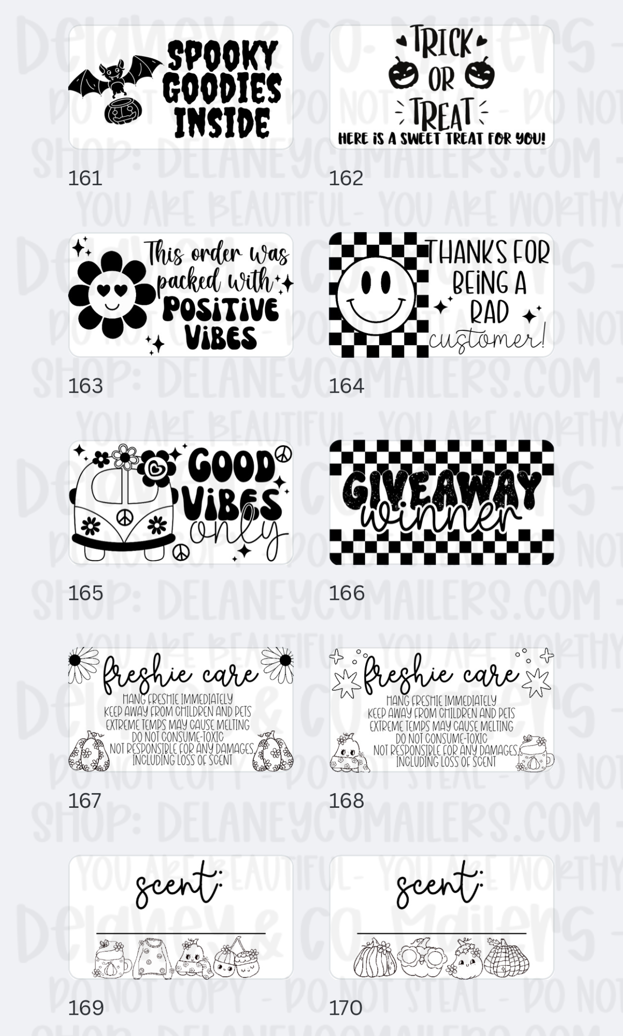 Miscellaneous [2] - 2.25x1.25 Thermal Pkg. Stickers