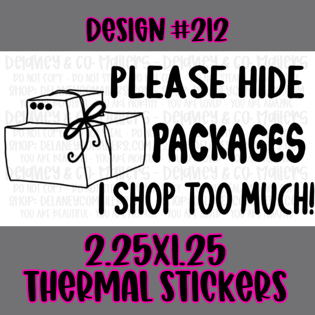 Miscellaneous - 2.25x1.25 Thermal Pkg. Stickers