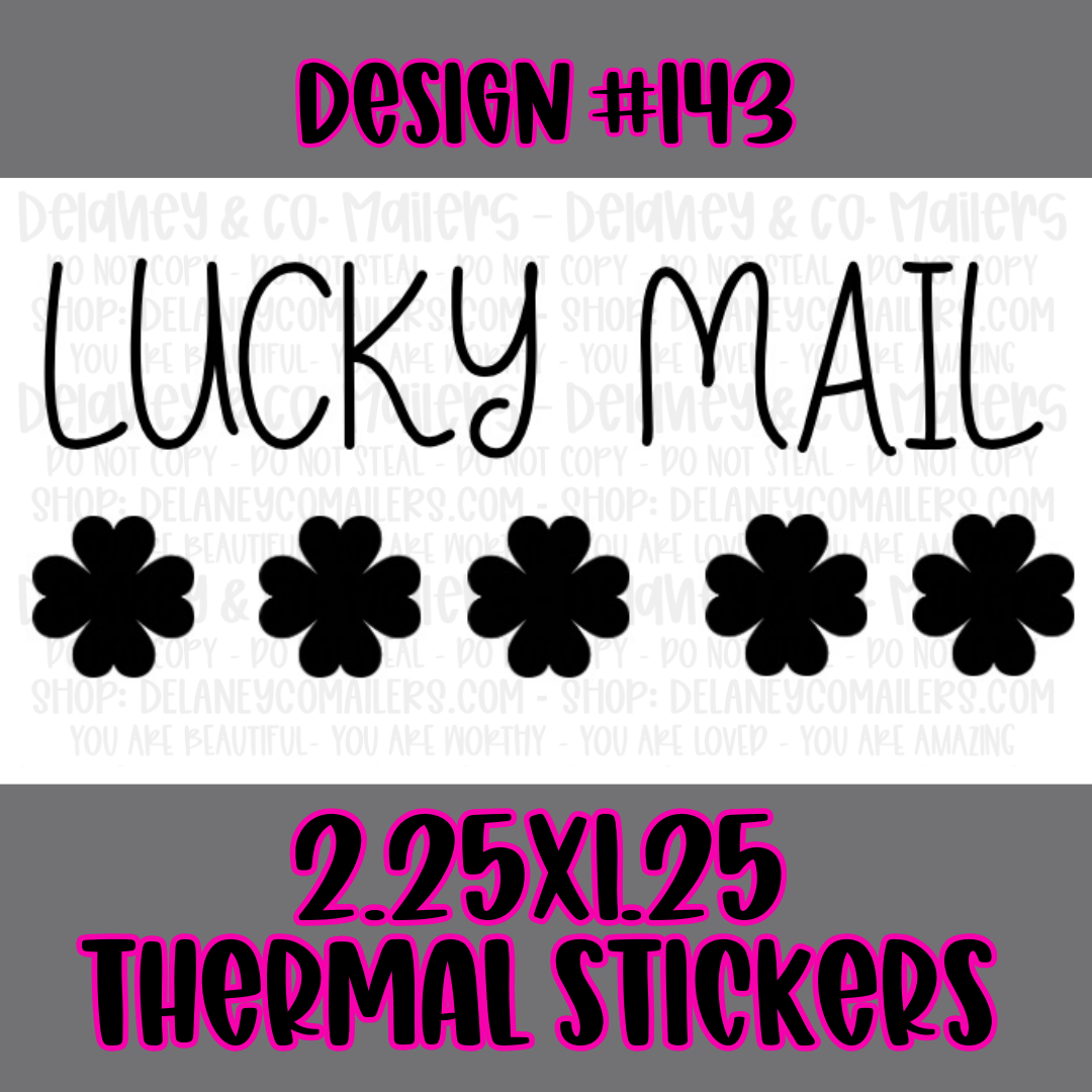 Holiday - 2.25x1.25 Thermal Pkg. Stickers