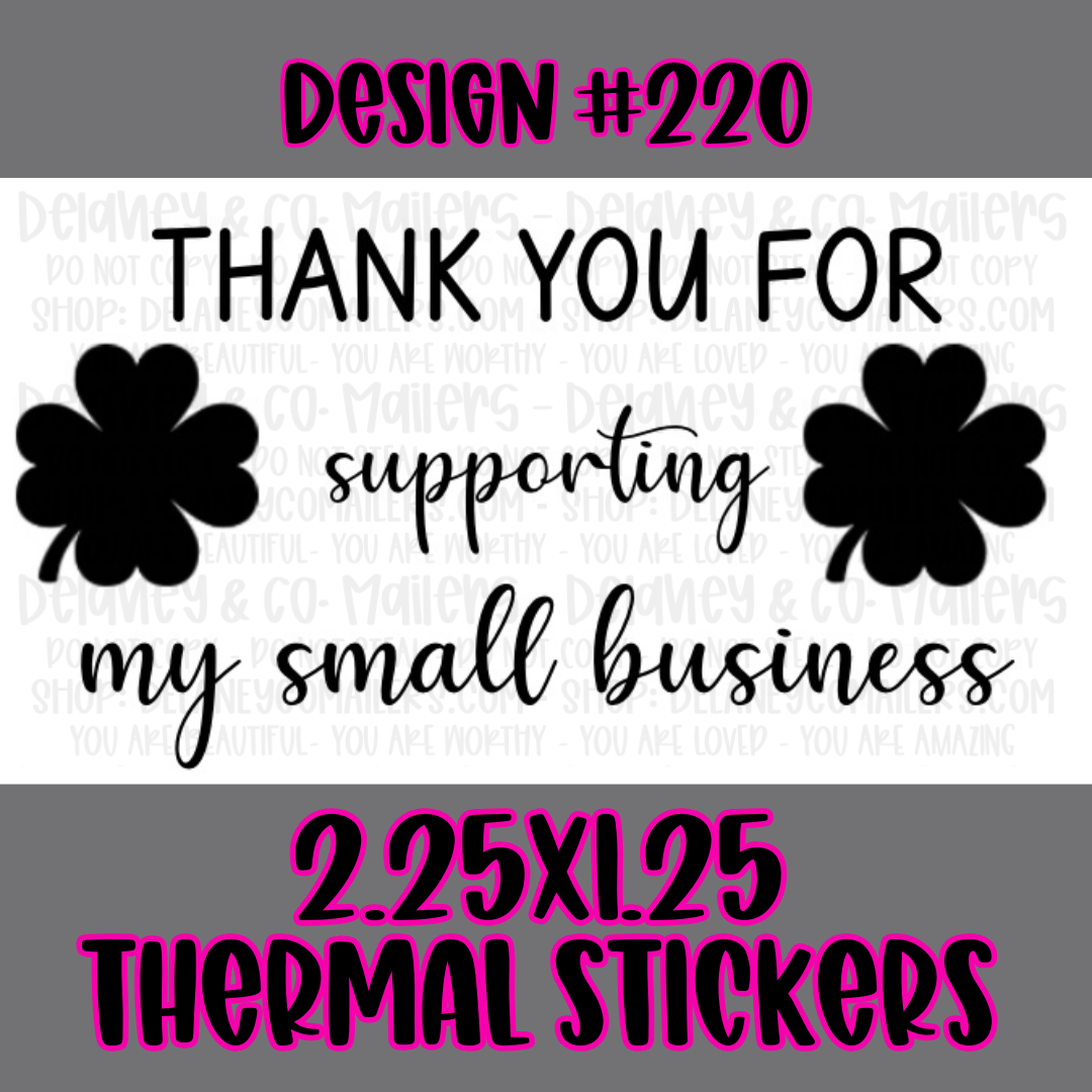 Holiday - 2.25x1.25 Thermal Pkg. Stickers