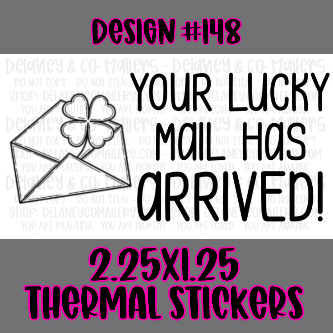 Holiday - 2.25x1.25 Thermal Pkg. Stickers