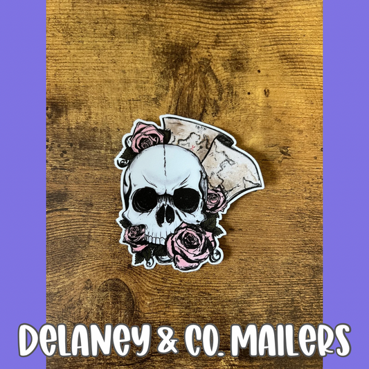 Skull + Map [Vinyl Sticker]