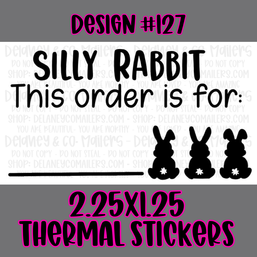 Holiday - 2.25x1.25 Thermal Pkg. Stickers