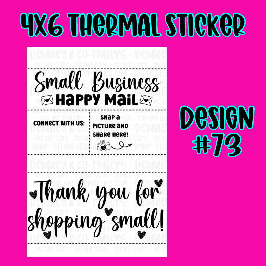 4x6 Thermal Pkg. Stickers [SemiCustom]
