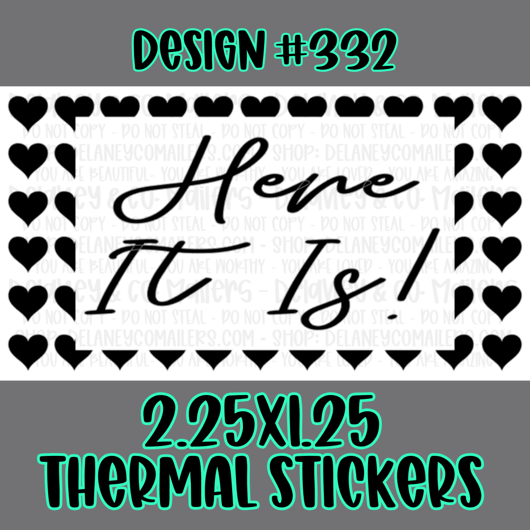 Miscellaneous - 2.25x1.25 Thermal Pkg. Stickers