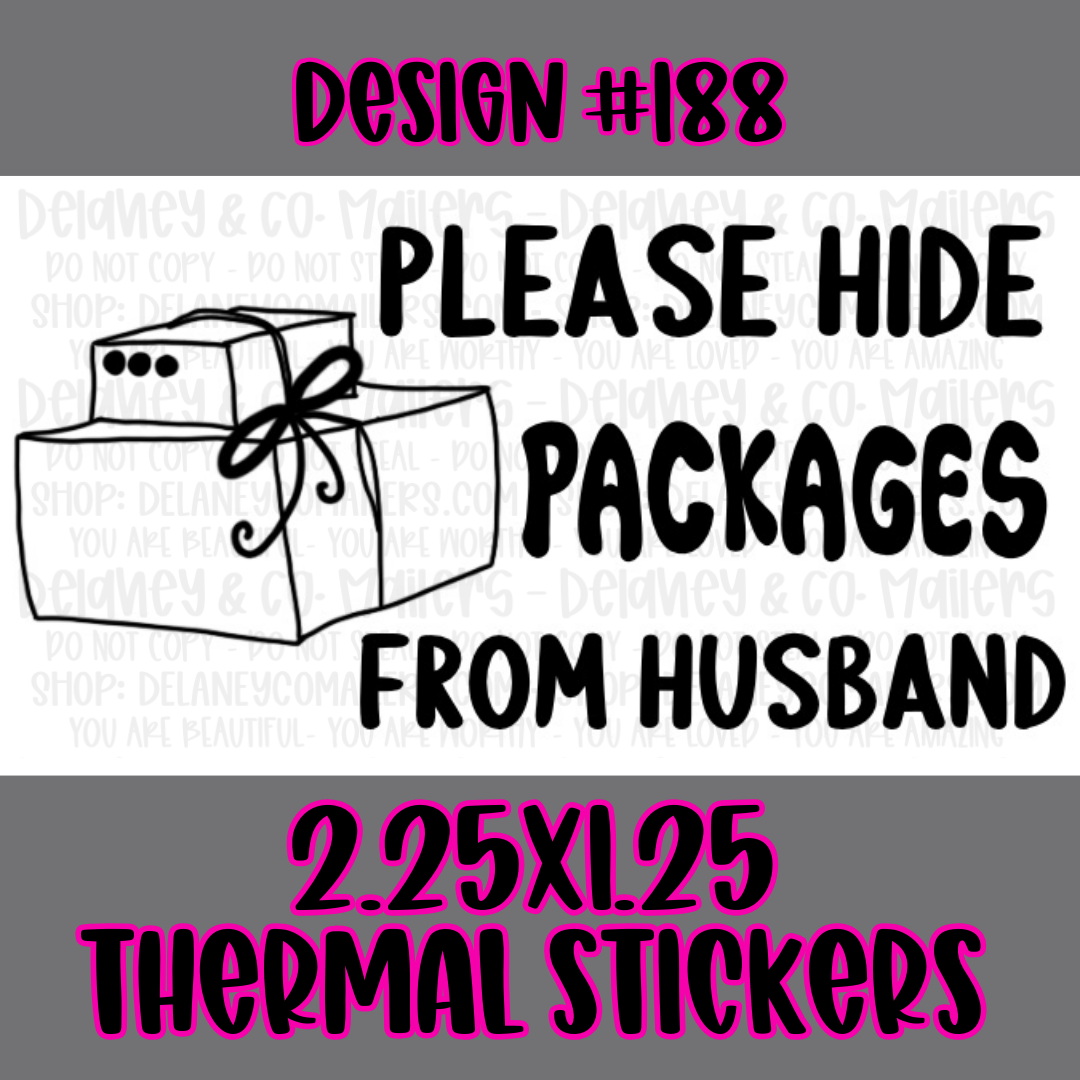 Miscellaneous - 2.25x1.25 Thermal Pkg. Stickers