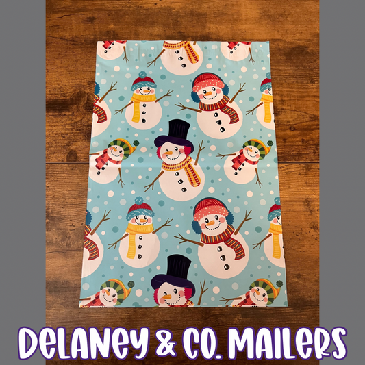 10x13 Blue Snowman Polymailer [10]