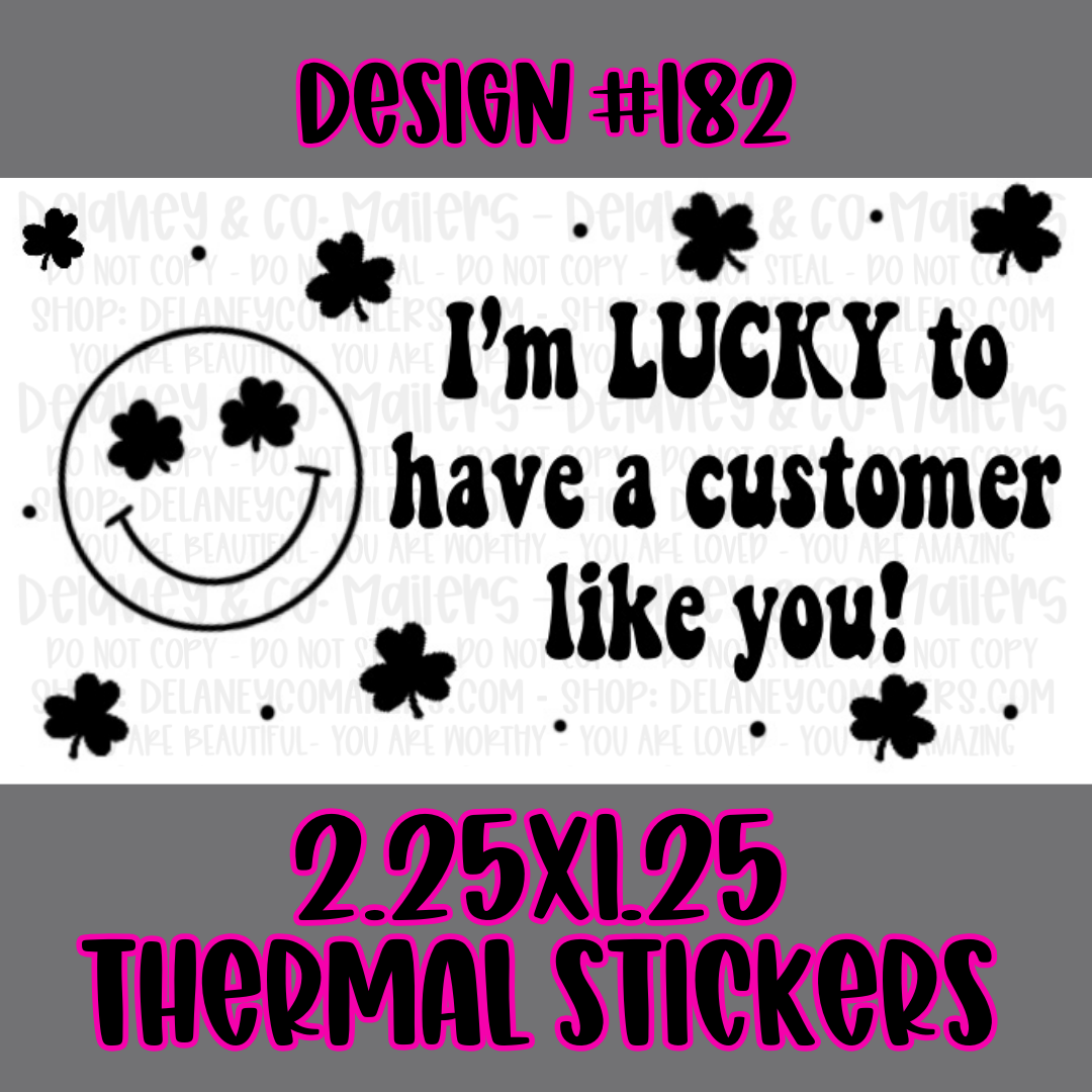 Holiday - 2.25x1.25 Thermal Pkg. Stickers