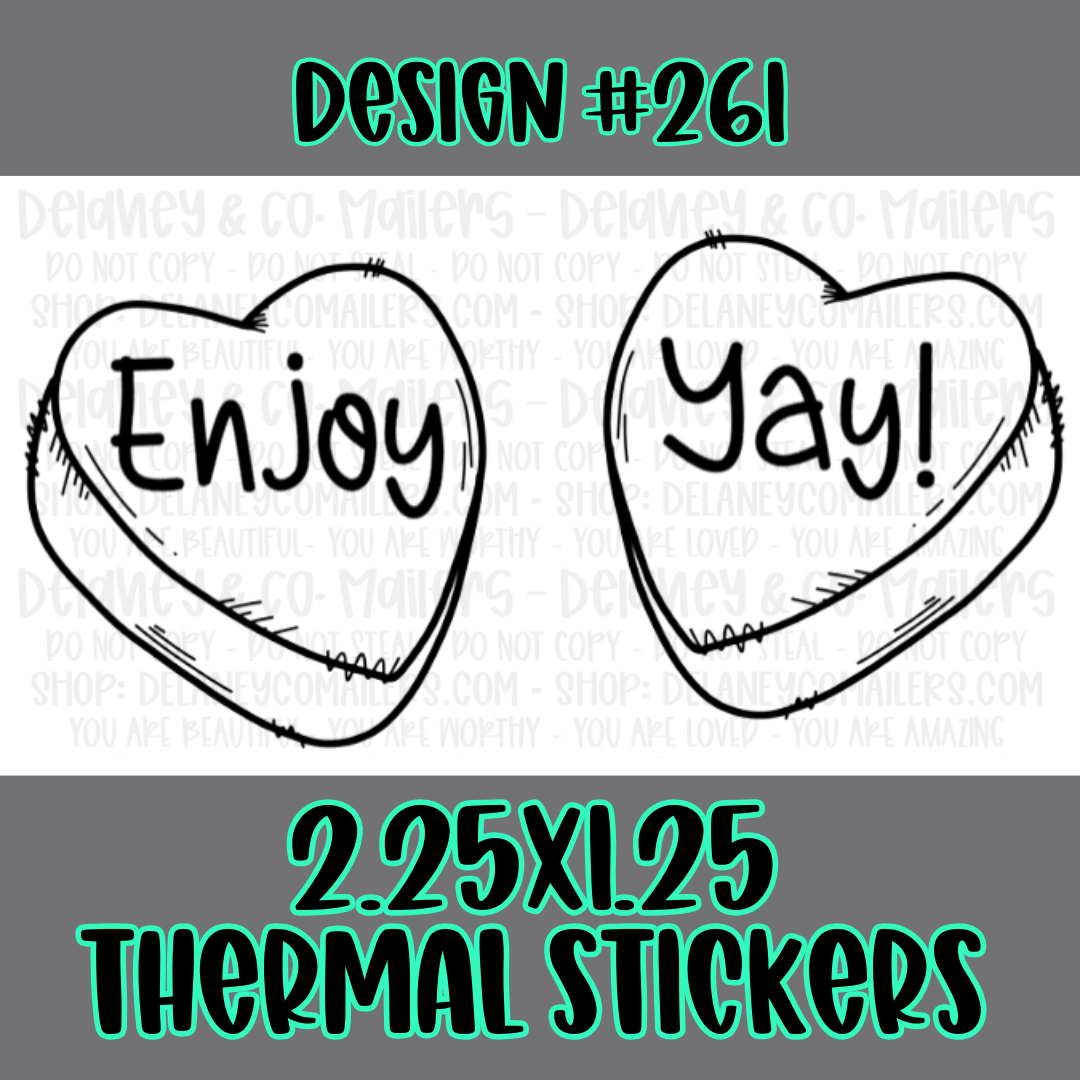 Miscellaneous - 2.25x1.25 Thermal Pkg. Stickers