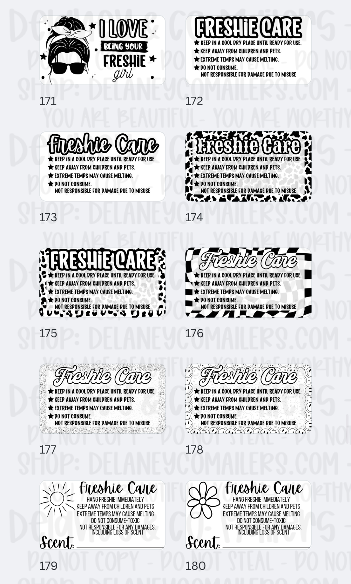 Miscellaneous [2] - 2.25x1.25 Thermal Pkg. Stickers