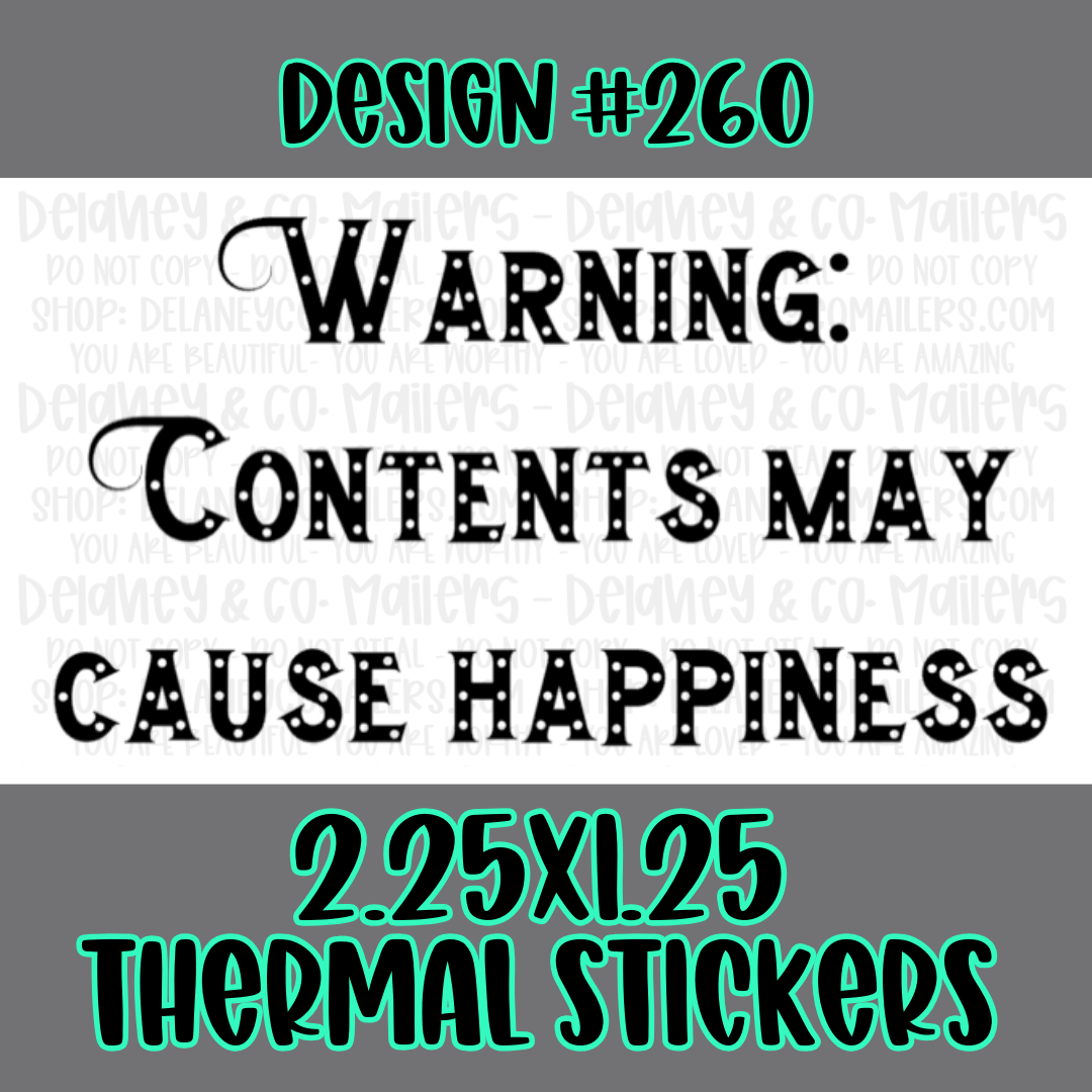 Miscellaneous - 2.25x1.25 Thermal Pkg. Stickers