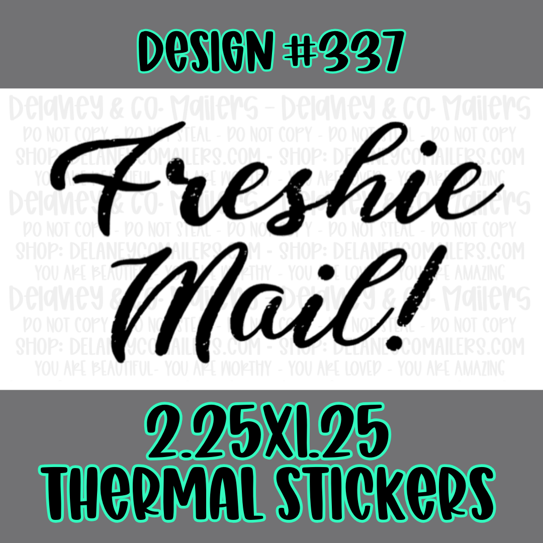 Happy Mail - 2.25x1.25 Thermal Pkg. Stickers