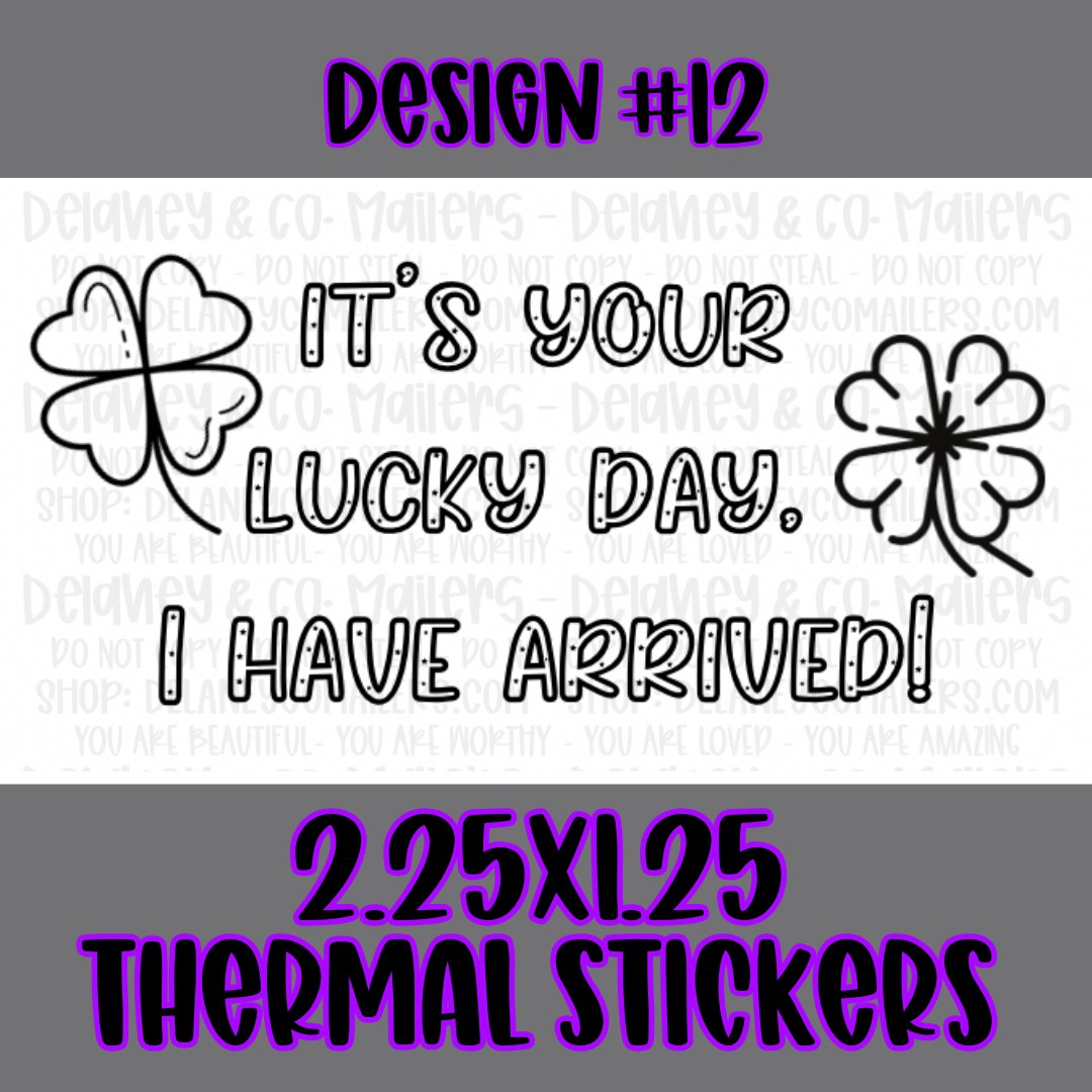 Happy Mail - 2.25x1.25 Thermal Pkg. Stickers