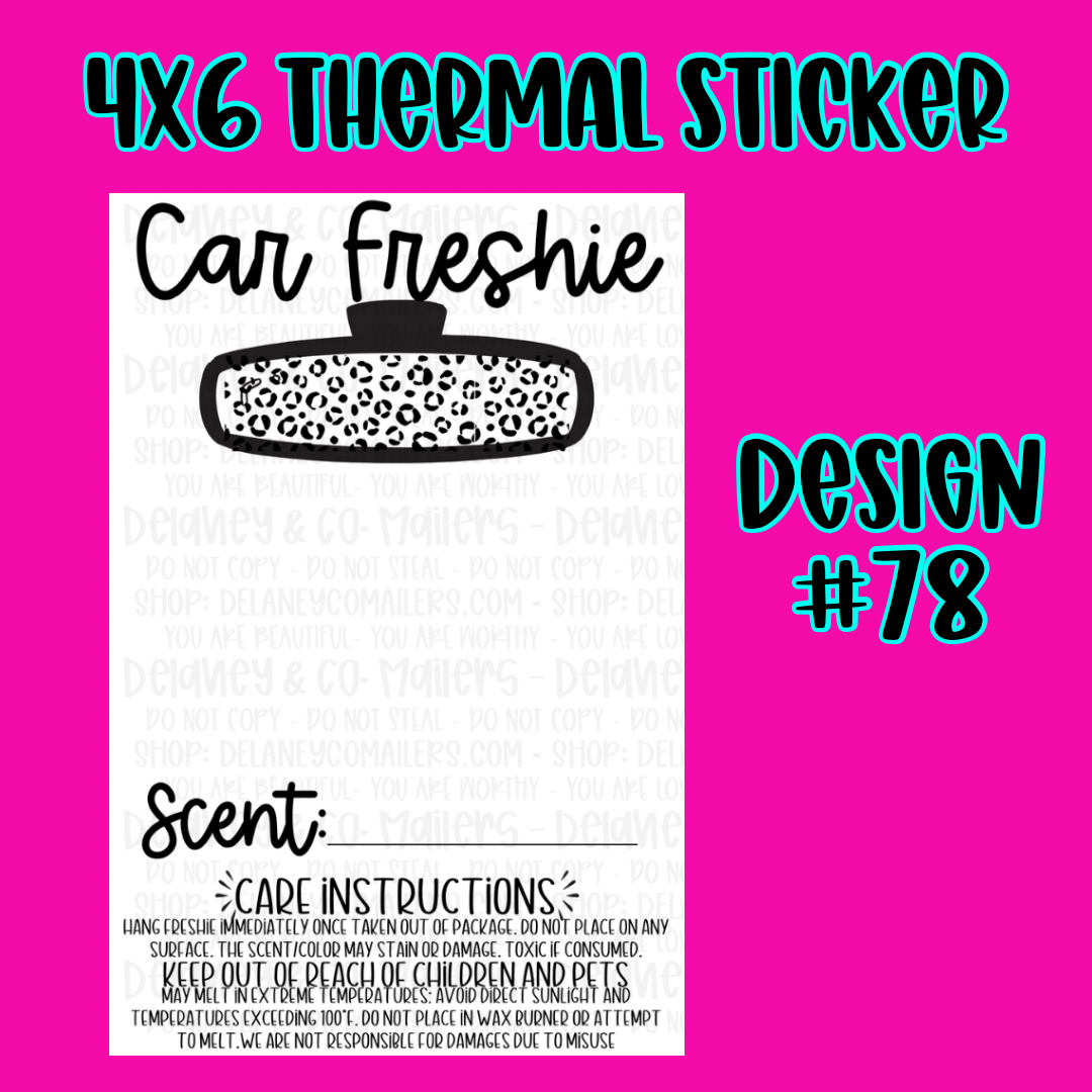 4x6 Thermal Pkg. Stickers [SemiCustom]
