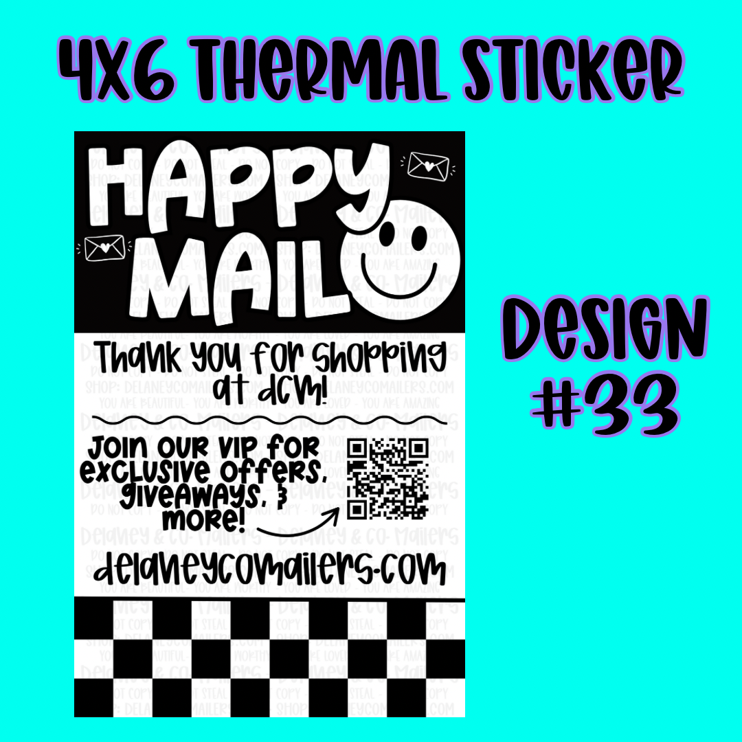 4x6 Thermal Pkg. Stickers [SemiCustom]