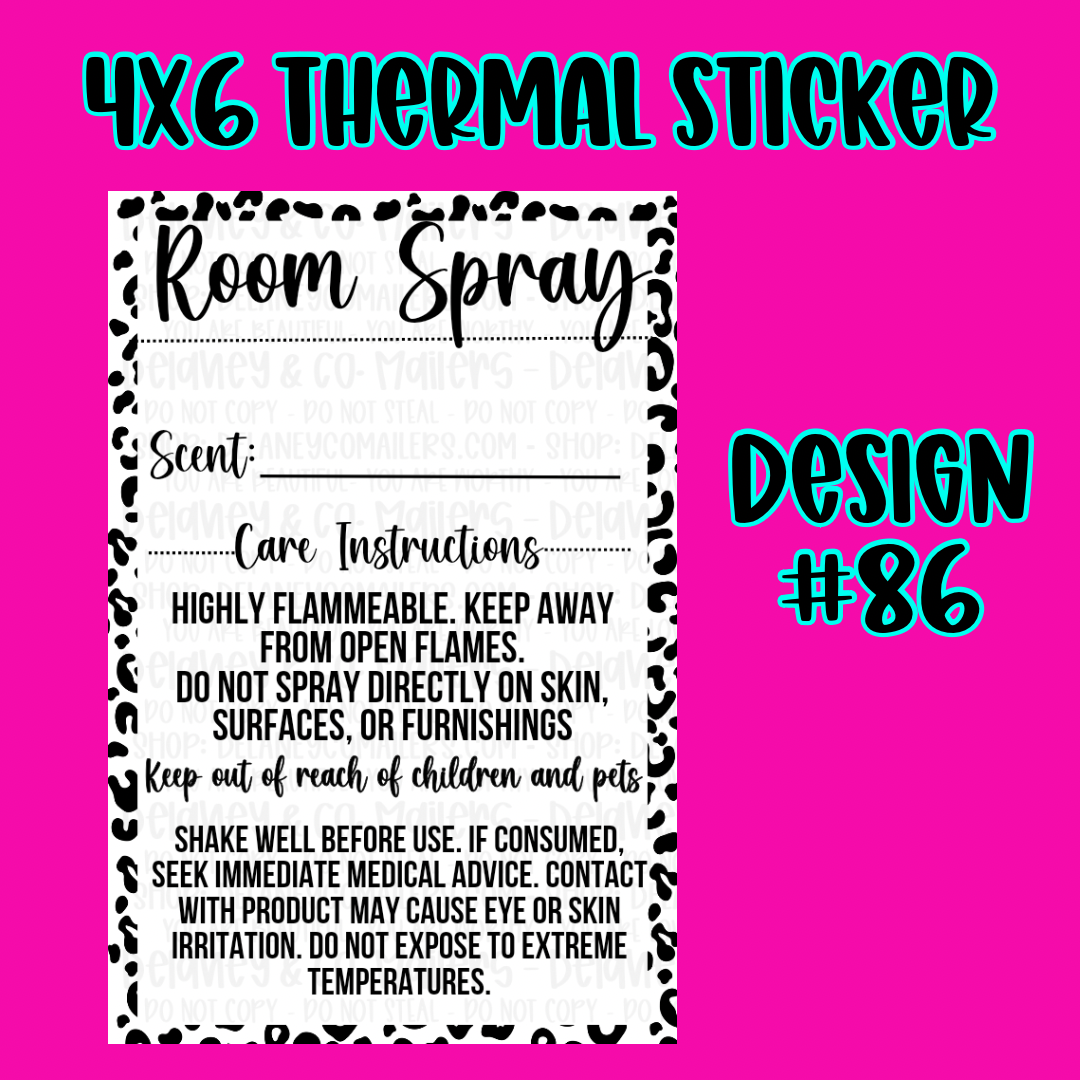 4x6 Thermal Pkg. Stickers [SemiCustom]