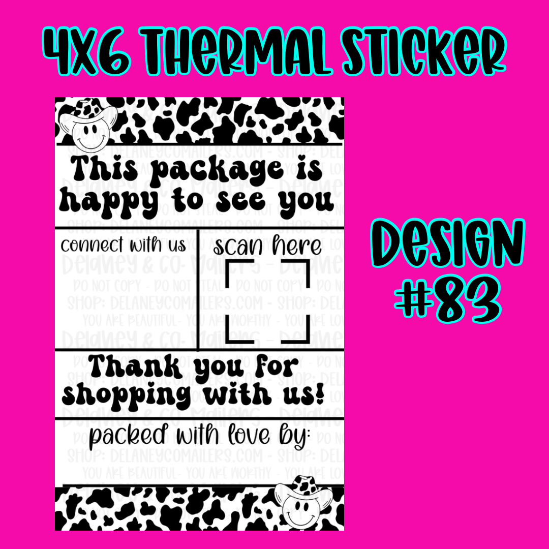 4x6 Thermal Pkg. Stickers [SemiCustom]
