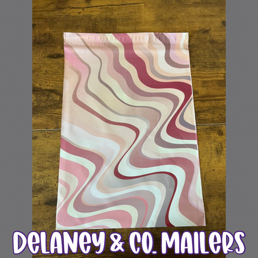 10x13 Pink Abstract Polymailer [10]