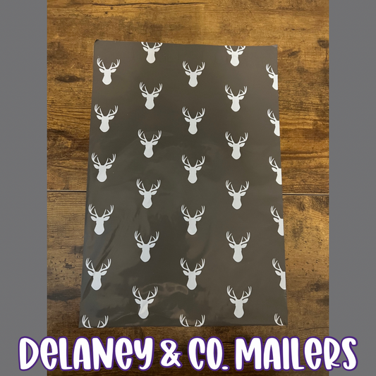 10x13 Charcoal Deer Polymailer [10]