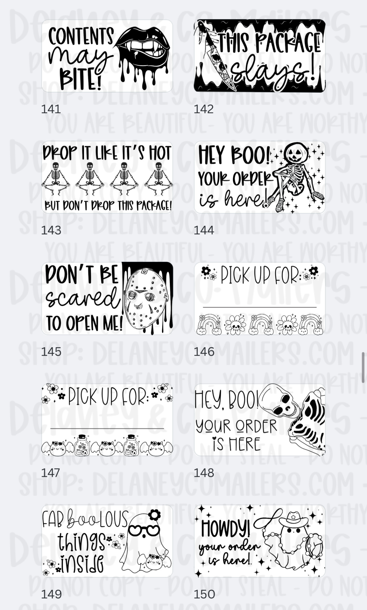 Miscellaneous [2] - 2.25x1.25 Thermal Pkg. Stickers