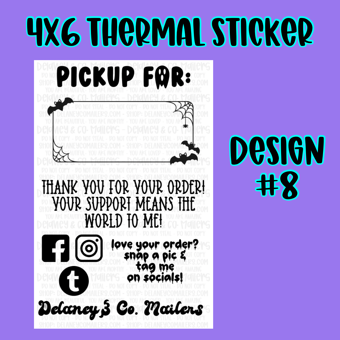 4x6 Thermal Pkg. Stickers [SemiCustom]