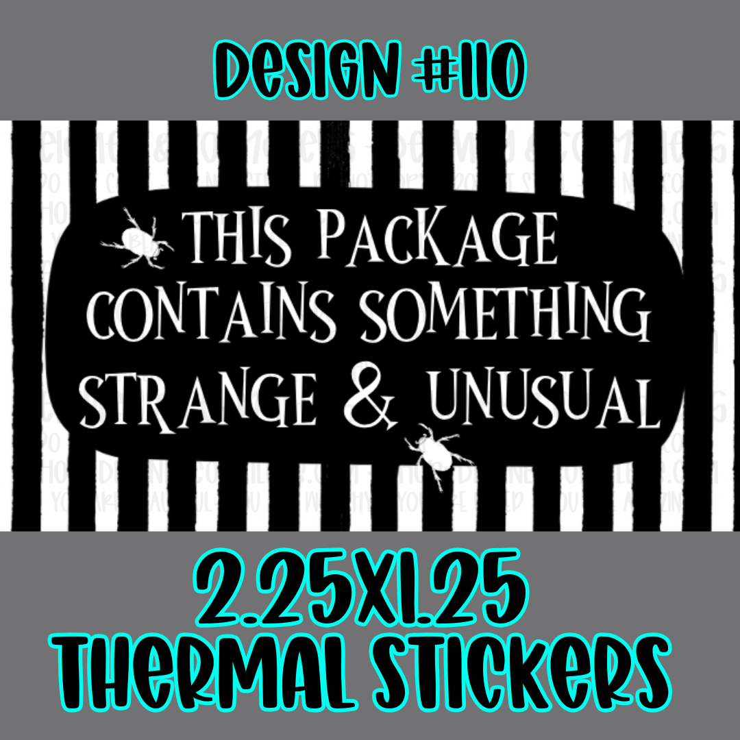 Miscellaneous - 2.25x1.25 Thermal Pkg. Stickers