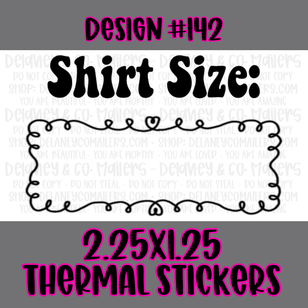 Miscellaneous - 2.25x1.25 Thermal Pkg. Stickers